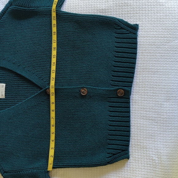 Abercrombie & Fitch Women's Deep Teal Chenille Cardigan - Small - Picture 10 of 11